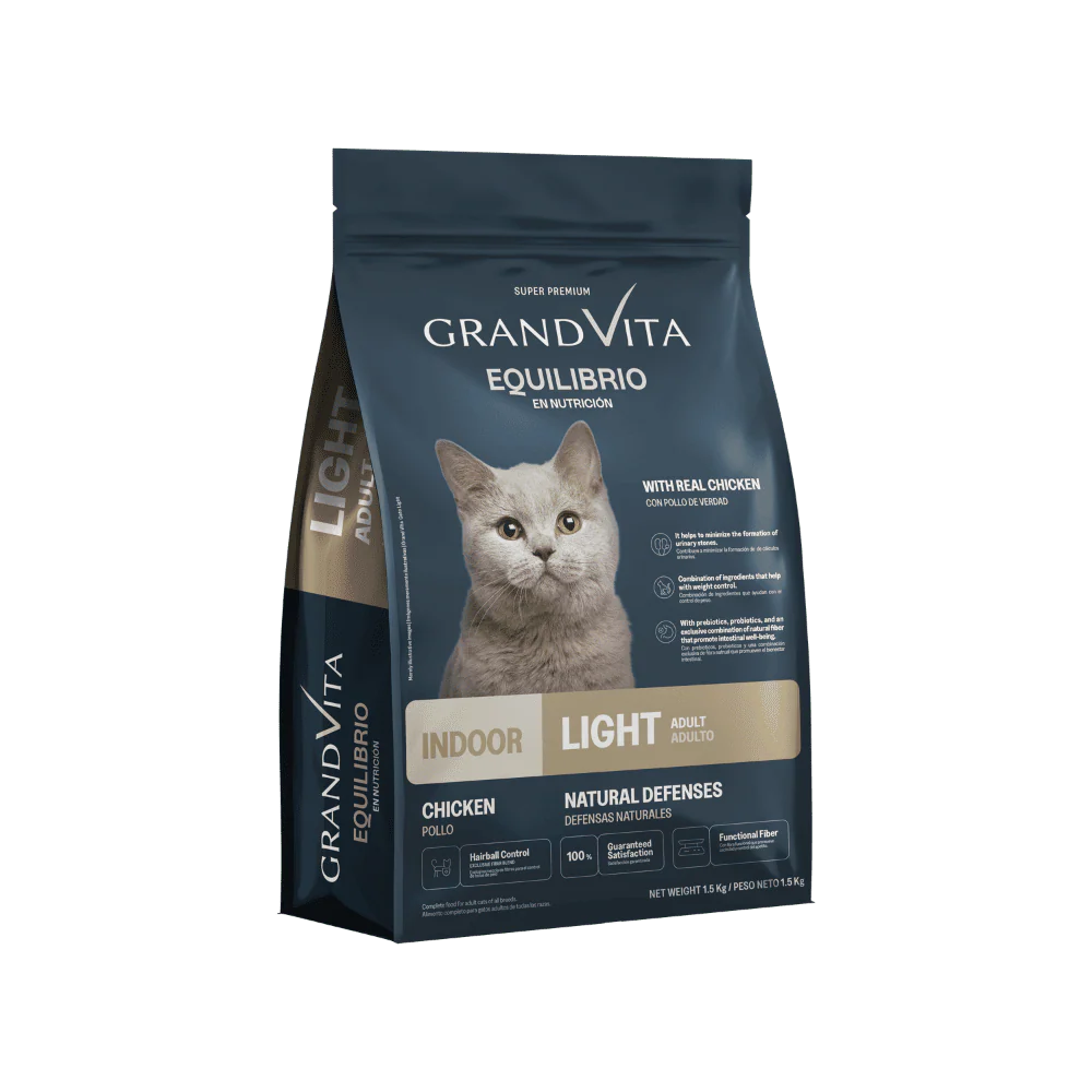 Comida para Gato Adulto Light Grand Vita Equilibrio 1,5 Kg - Image 2