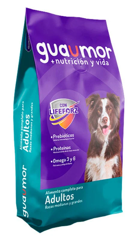 Comida Para Perro Guamor Adulto Raza Mediana Y Grande