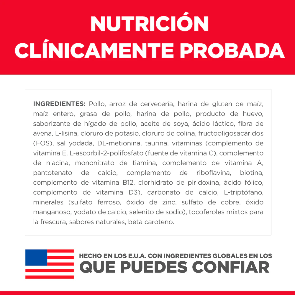 Comida para gato Hills Estomago y piel Sensible 3,5 Lbs - Image 6