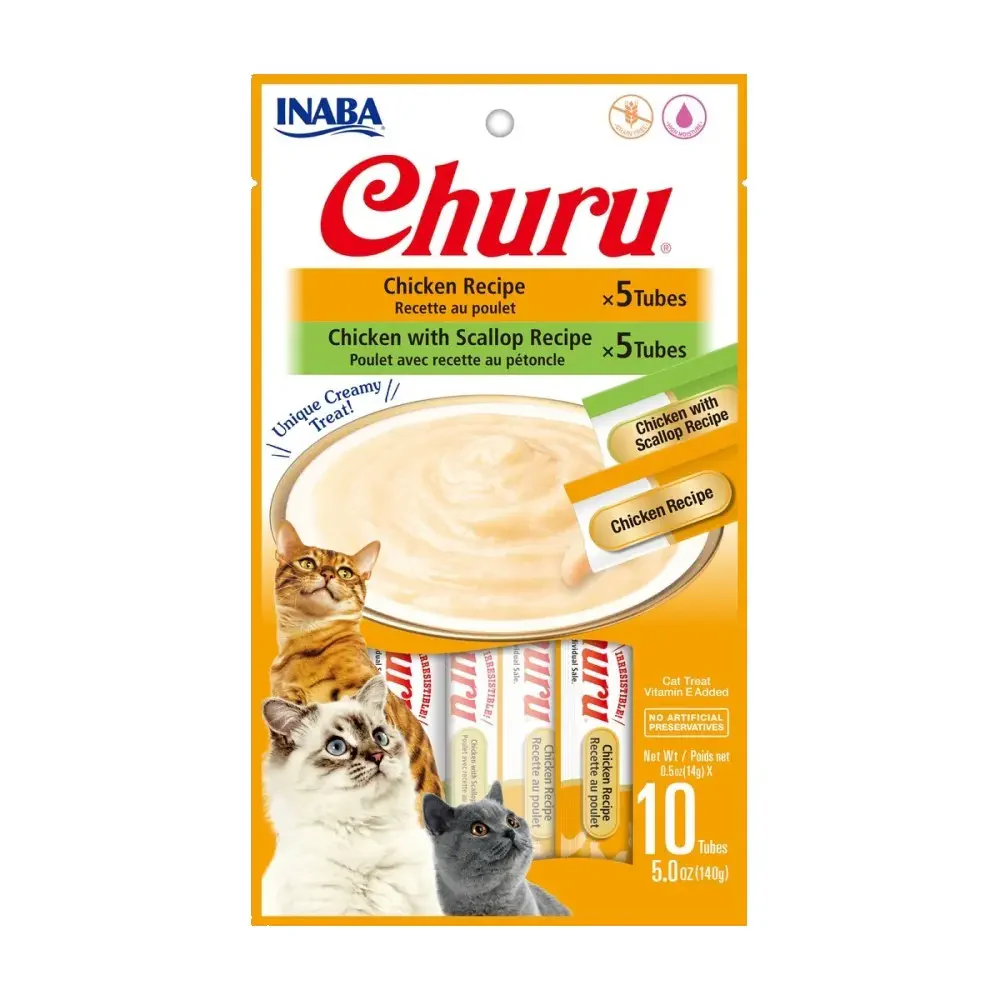 Snack Para Gato Cat Churu Chicken 10 Piezas