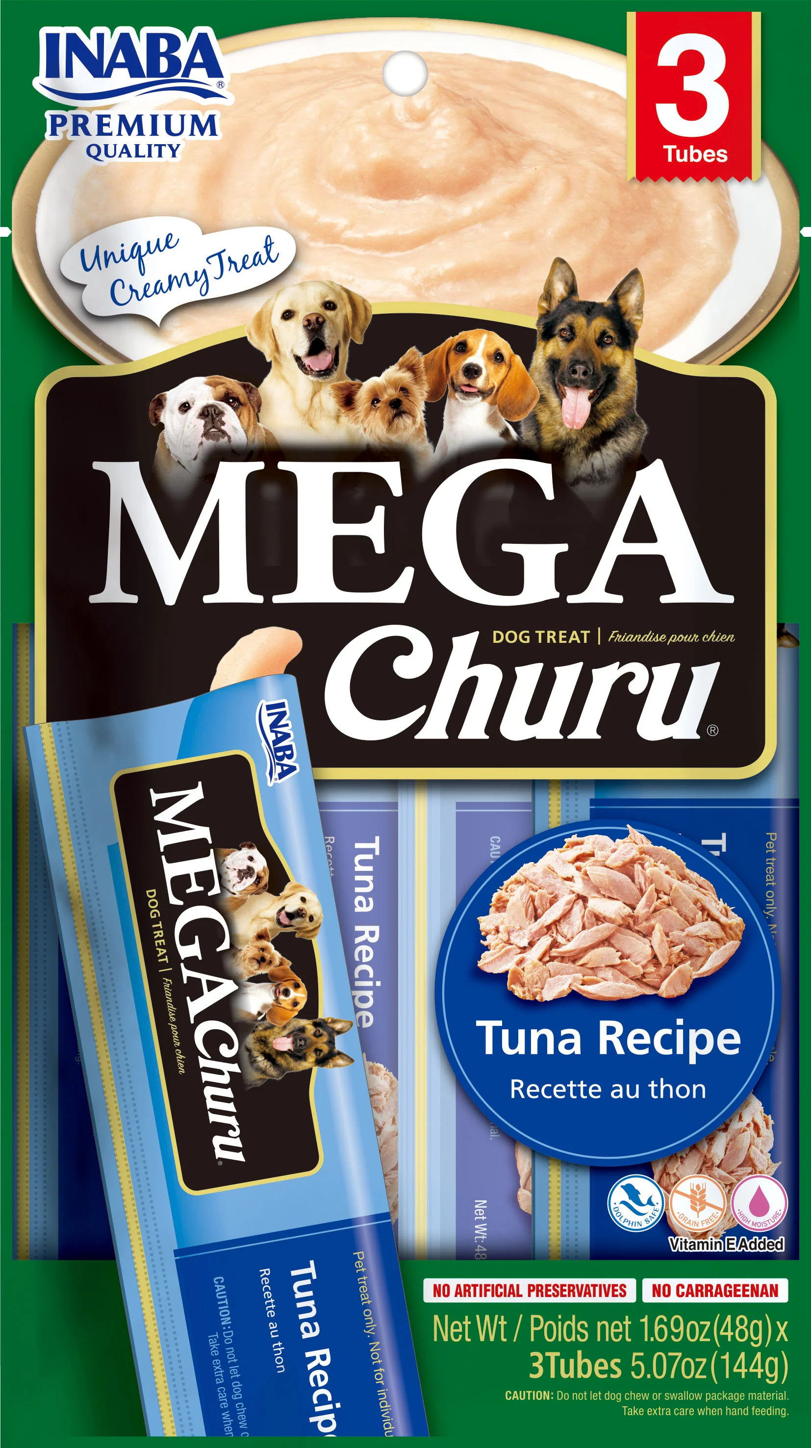 Snack Mega Para Perro Churu Sabor Atún 4 Und