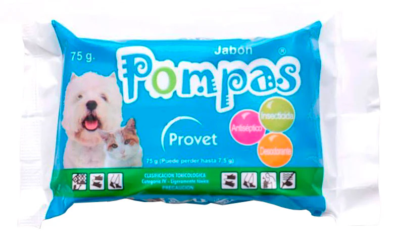 Jabon Para Perros Y Gatos Pompas X 75 Gr