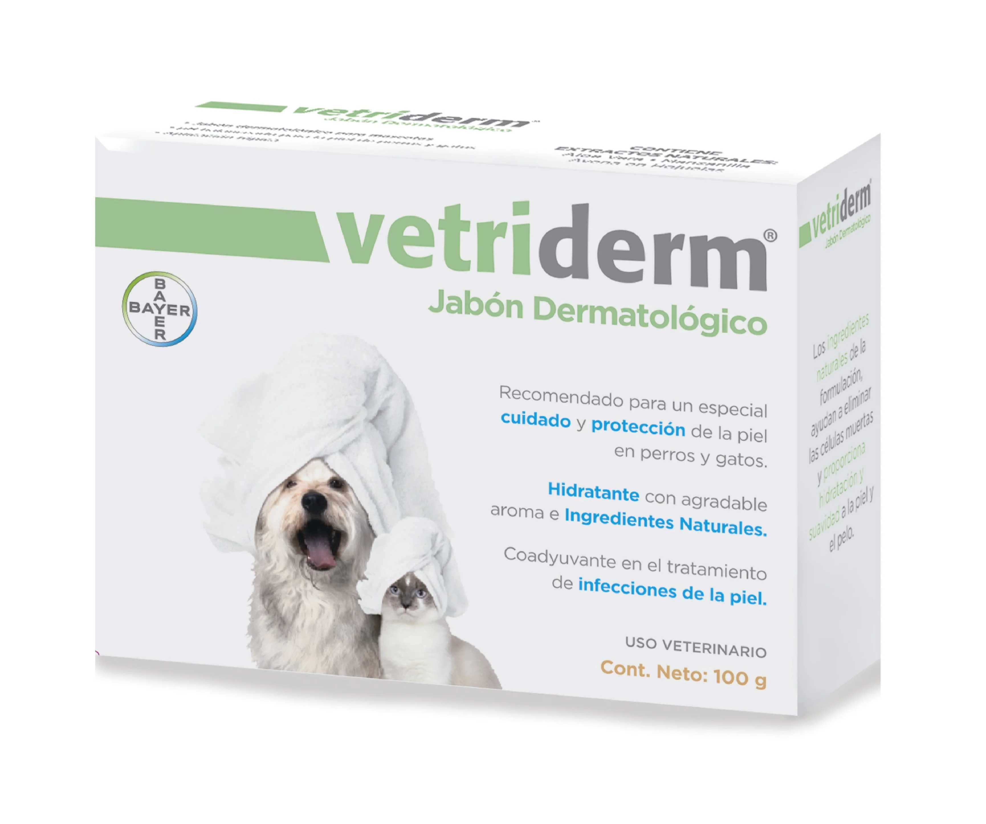 Jabon Para Gato Y Perro Vetriderm X 100 Gr