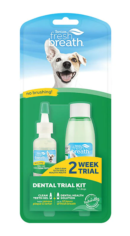 Tropiclean Kit Perros Solucion Dental + Gel Dental 0.5 Oz