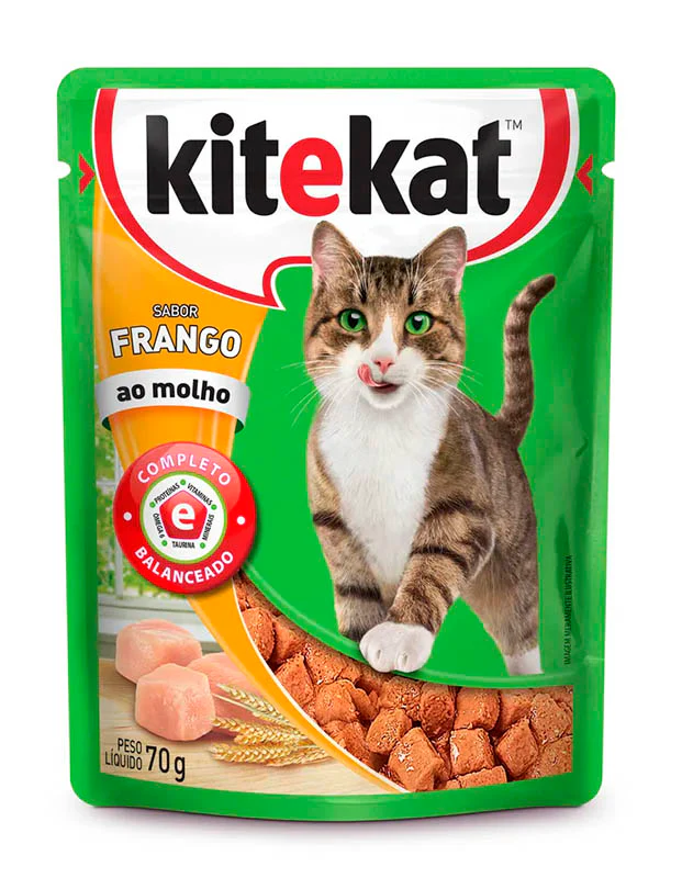 Comida Húmeda Para Gato Adulto Kitekat Pouch Pollo 70 G