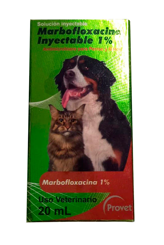 Medicamento Perro Y Gato Marbofloxacina Inyectable 1%