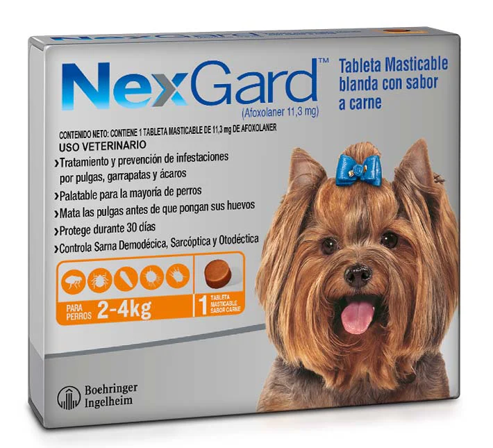 Antipulgas Y Garrapatas Para Perro Nexgard (2 - 4 Kg)