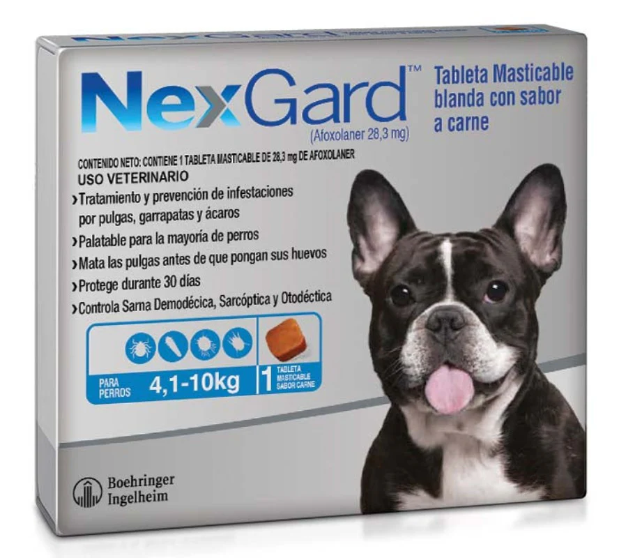 Antipulgas Y Garrapatas Para Perro Nexgard (4 - 10 Kg)