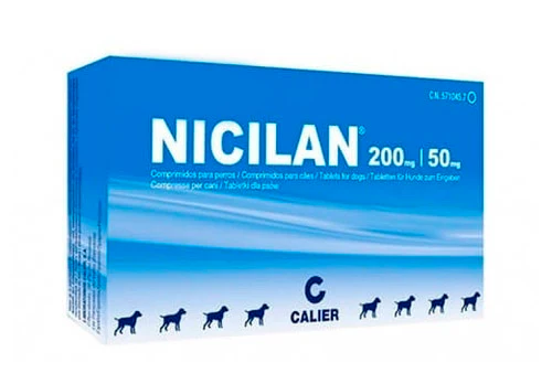 Medicamento Perro Y Gato Nicilan 200 Mg/50 Mg Sob X 6Tab