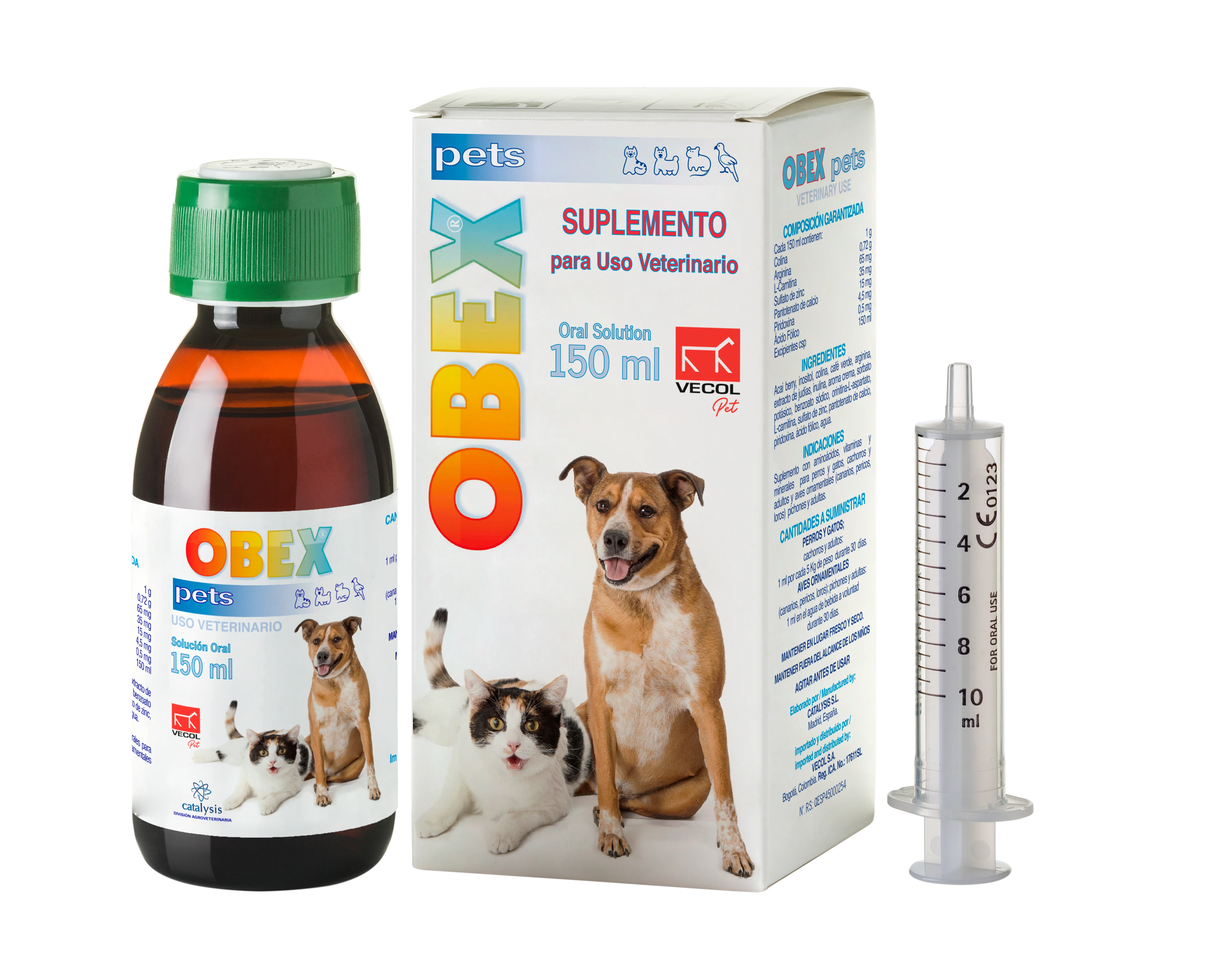 Suplemento Perro Y Gato Obex (Obesidad) Oral 150 Ml