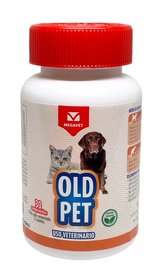 Suplemento Gato Y Perro Old Pet Geriátrico X 30 Tab 10 Ml