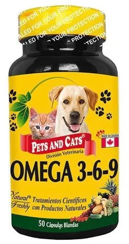 Medicamentos Gato Y Perro Omega Pets 3 - 6 Y 9 (50 Tab)