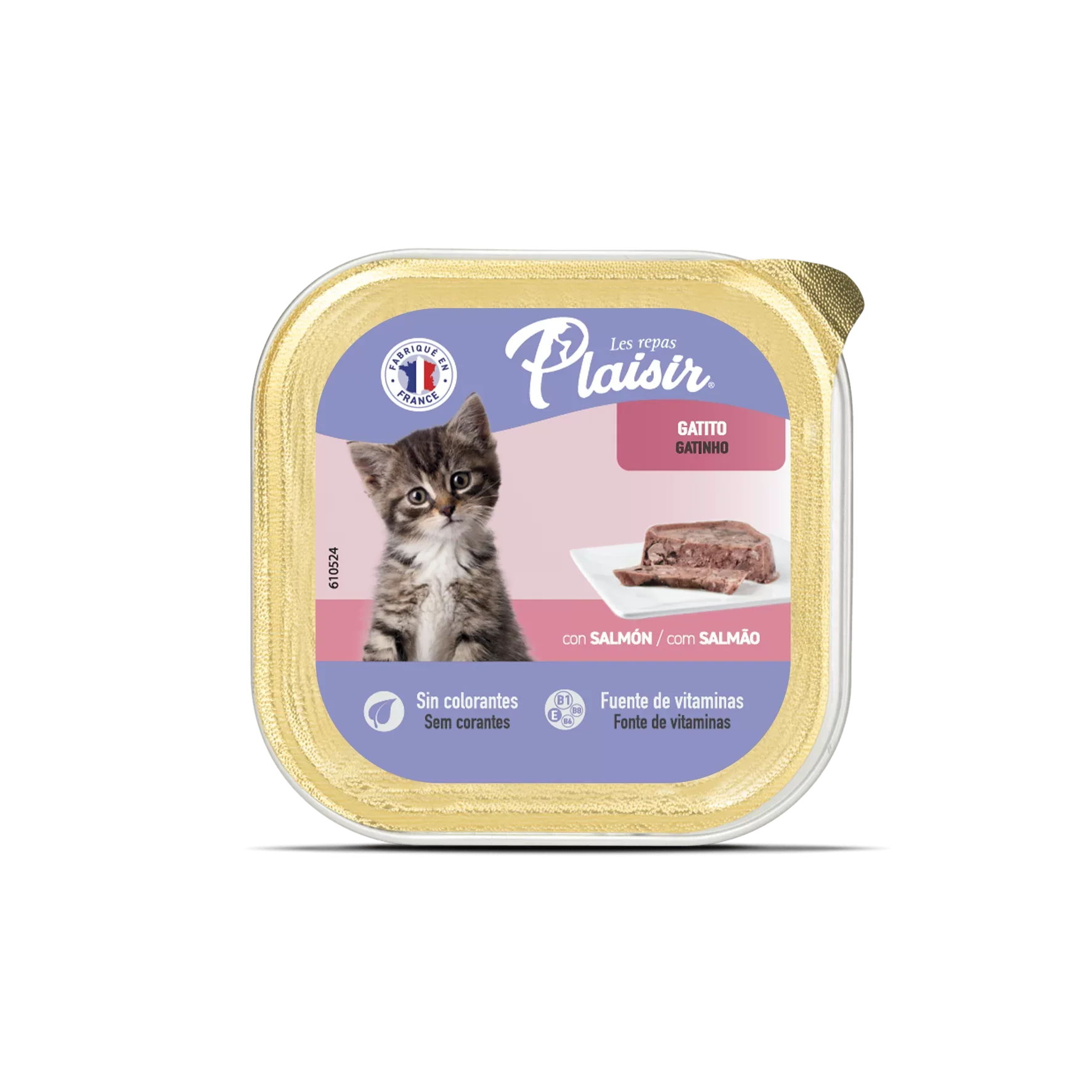 Comida Húmeda Para Gatito Pate Plaisir Cat Salmon 100 G