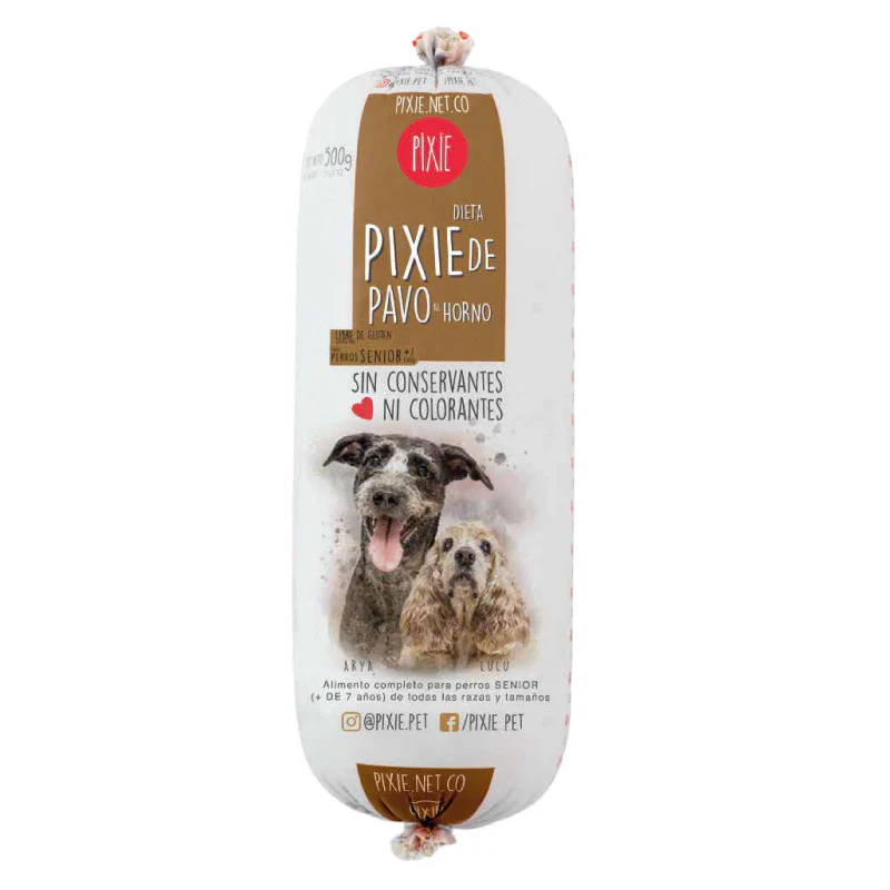 Comida Húmeda Para Perro Pixie Dog Pavo Senior 500 g