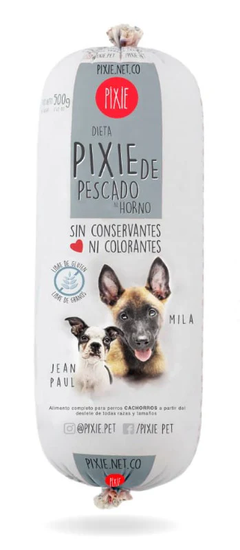 Comida Húmeda Para Perros Cachorros Pixie Dog Pescado 500g