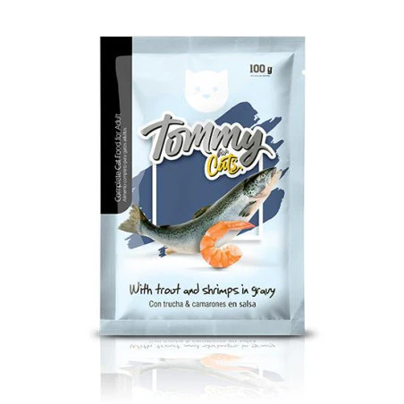 Comida Húmeda Para Gato Adulto Pouch Tommy Trucha 100 G