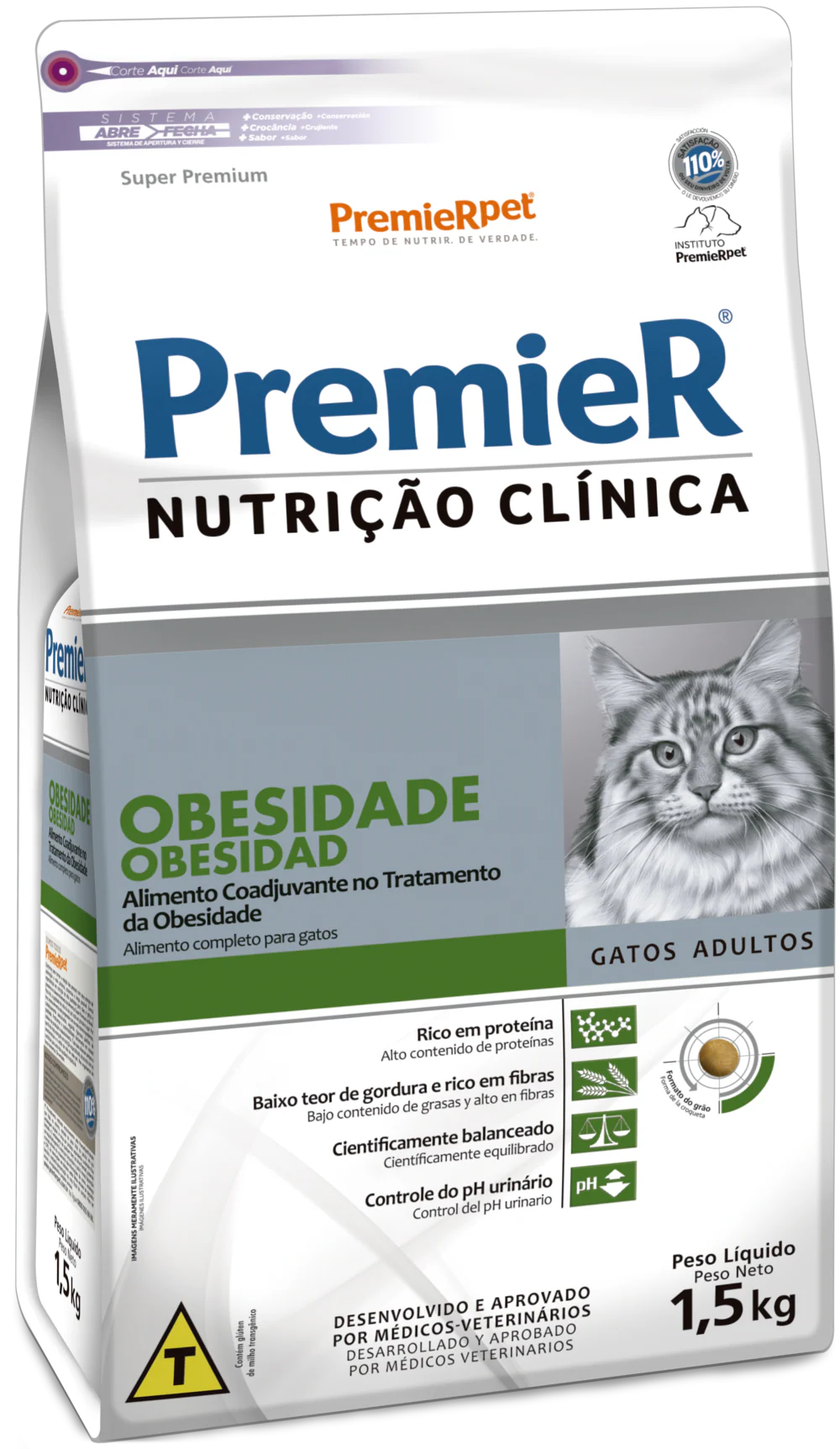 Premier Clínica Obesidad Gatos 1.5 Kg