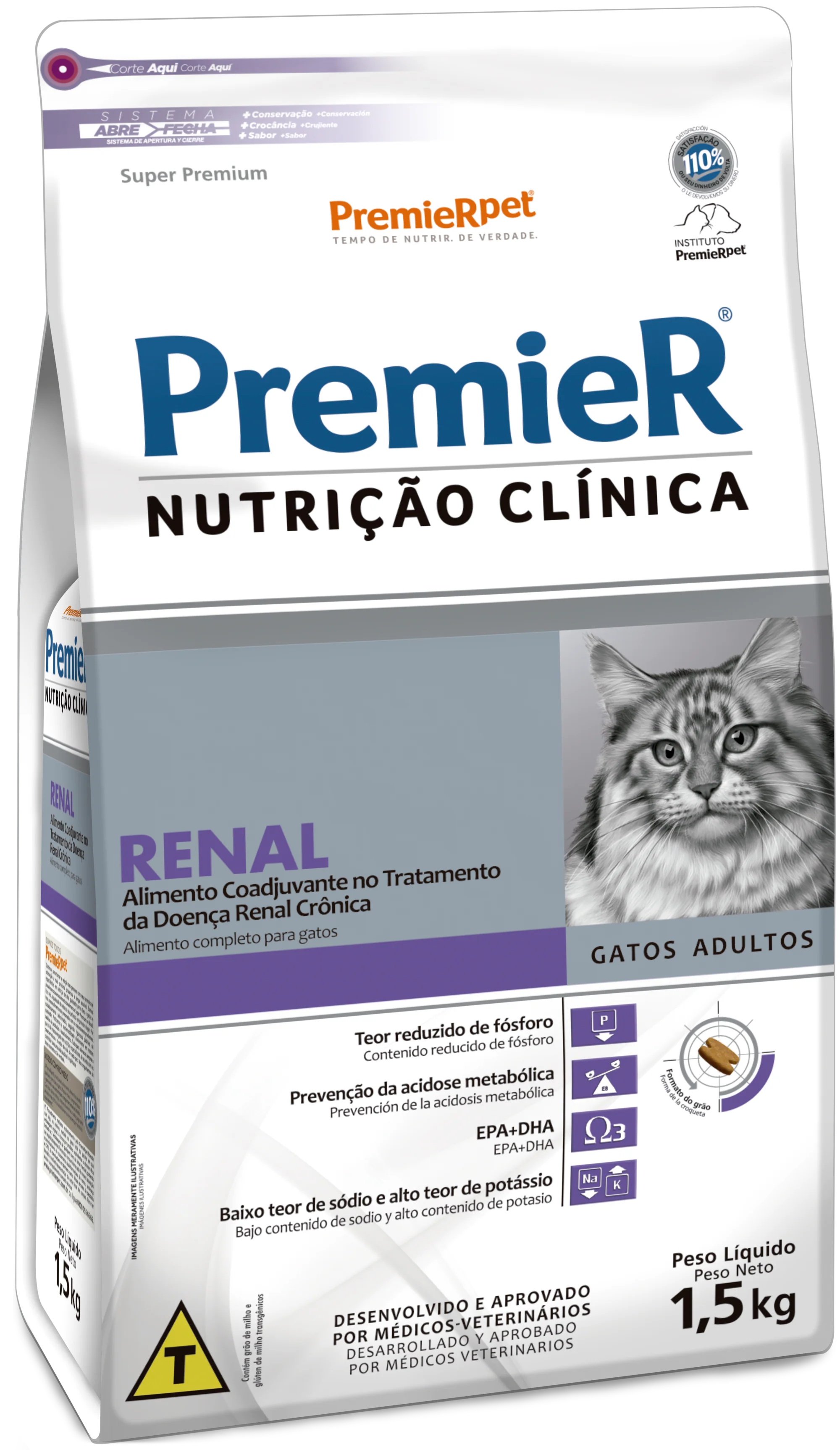 Premier Clínica Renal Gatos 1.5 Kg