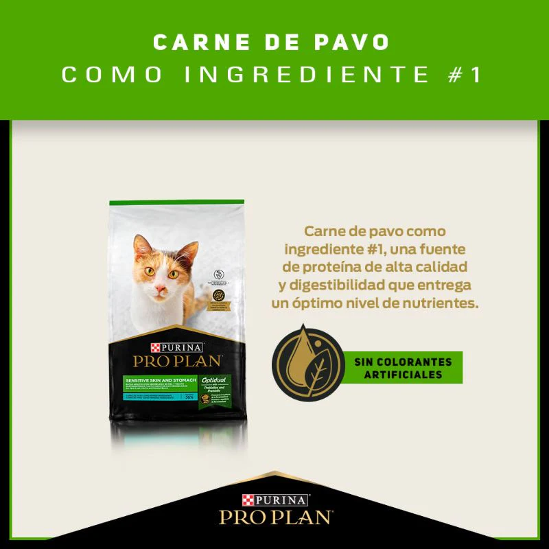 Comida Gato Pro Plan Cat Sensitive Skin And Stomach - Image 3