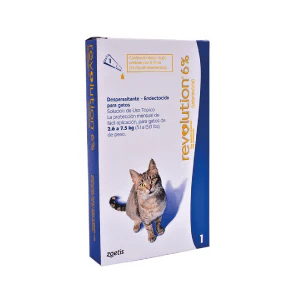 Antipulgas Y Garrapatas Gato Revolution (2.5 A 7.5 Kilos)
