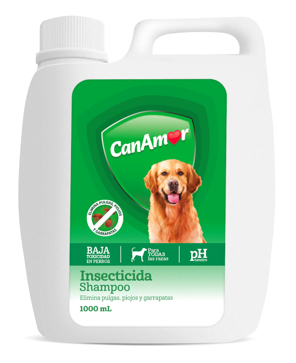 Antipulgas Y Garrapatas Perro Shampoo Insecticida Canamor 1l