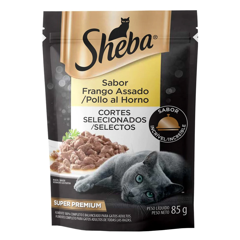 Comida Húmeda Para Gato Adulto Sheba Pouch Pollo 85 g