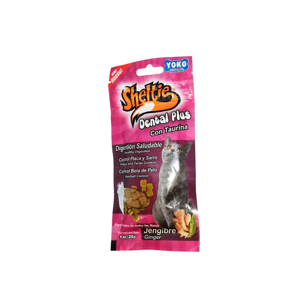 Sheltie Cat Dental Plus Jengibre 28 G