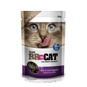 Snack Para Gato Br Cat Skin & Coat Support 100 G