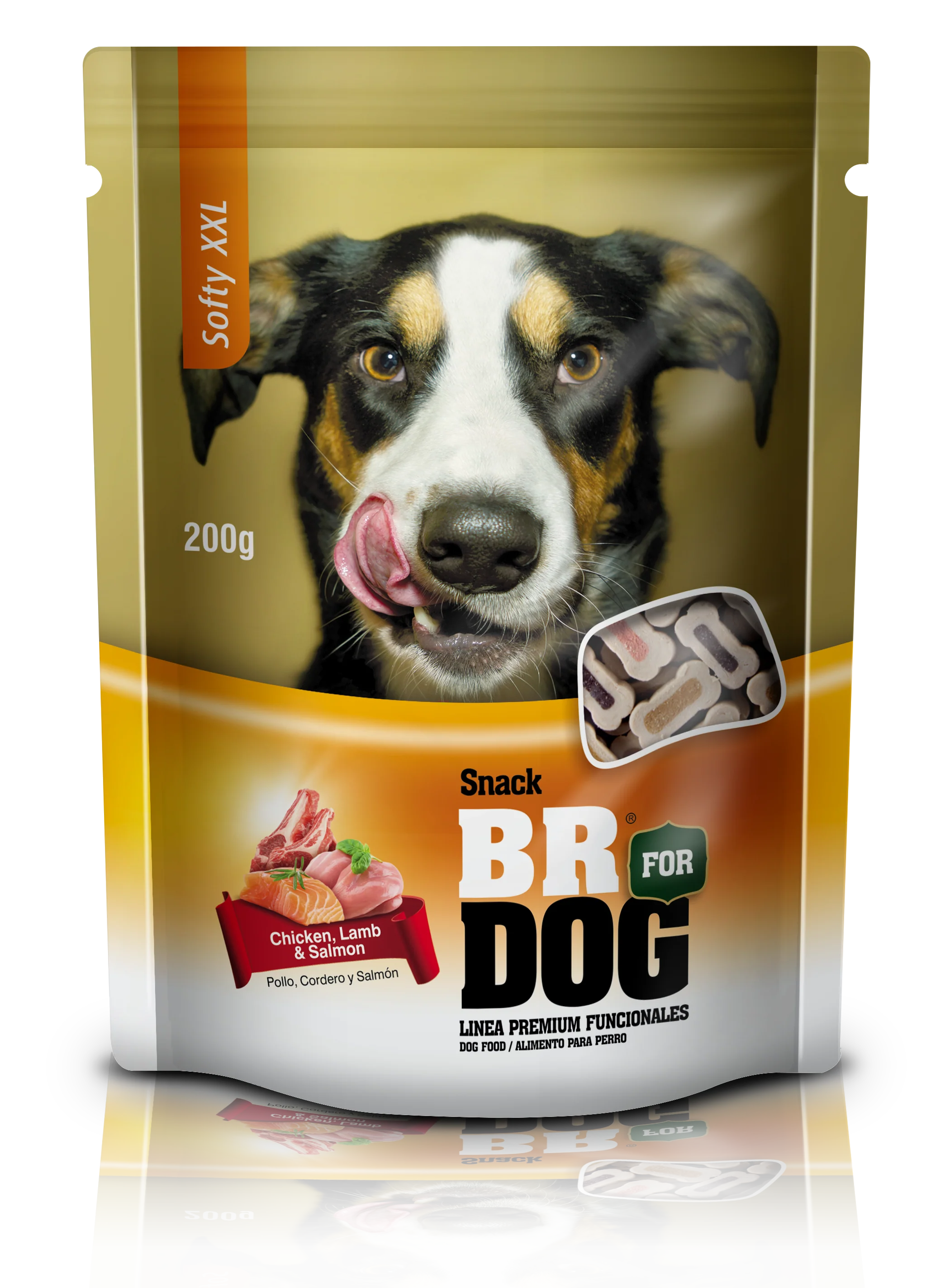 Snack Para Perro Br For Dog Softy Xxl Chicken, Lamb 200g