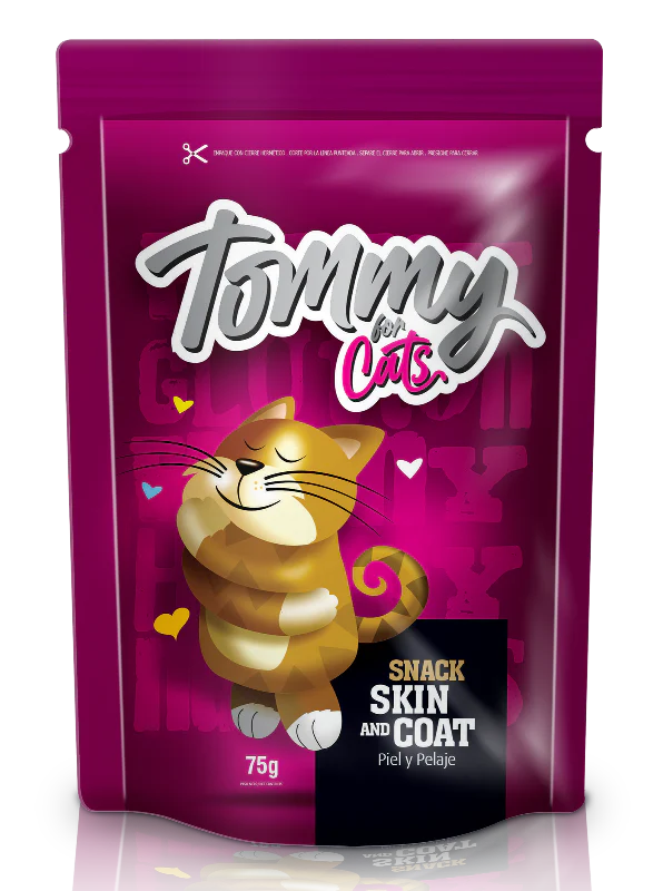 Snack Para Gato Tommy For Cats Skin And Coat 75 Gr