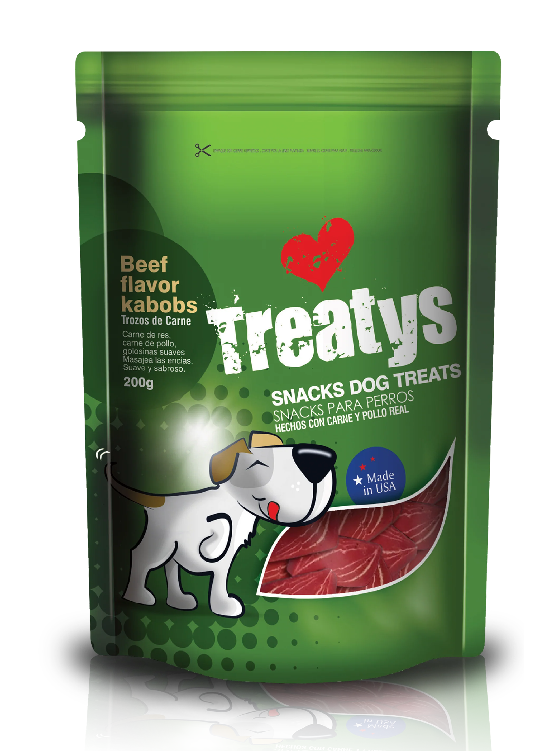 Snack Para Perro Treatys Beef Flavor Kabobs 200 Gr - Image 2