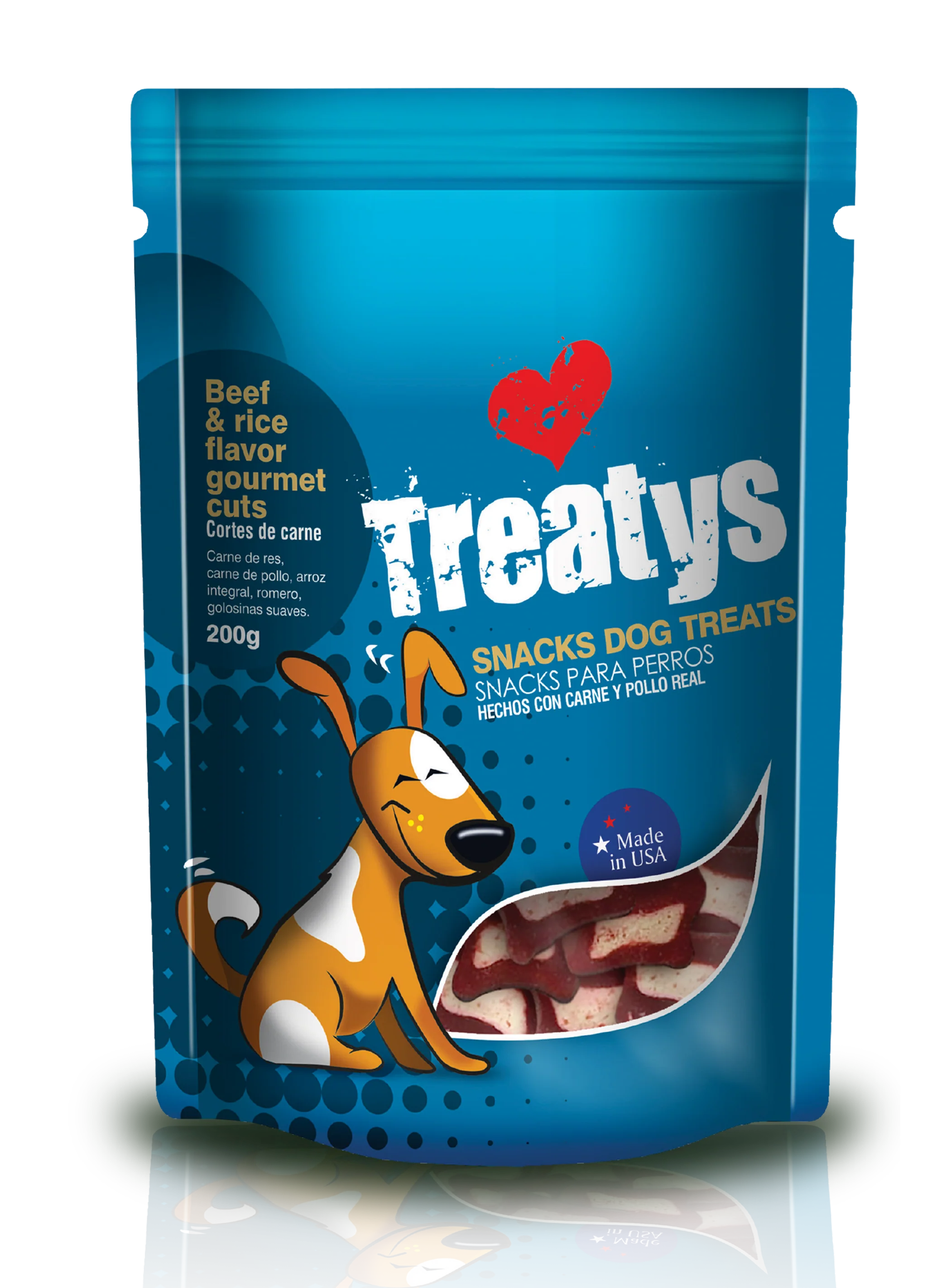 Snack Para Perro Treatys Beef And Rice 200 Gr