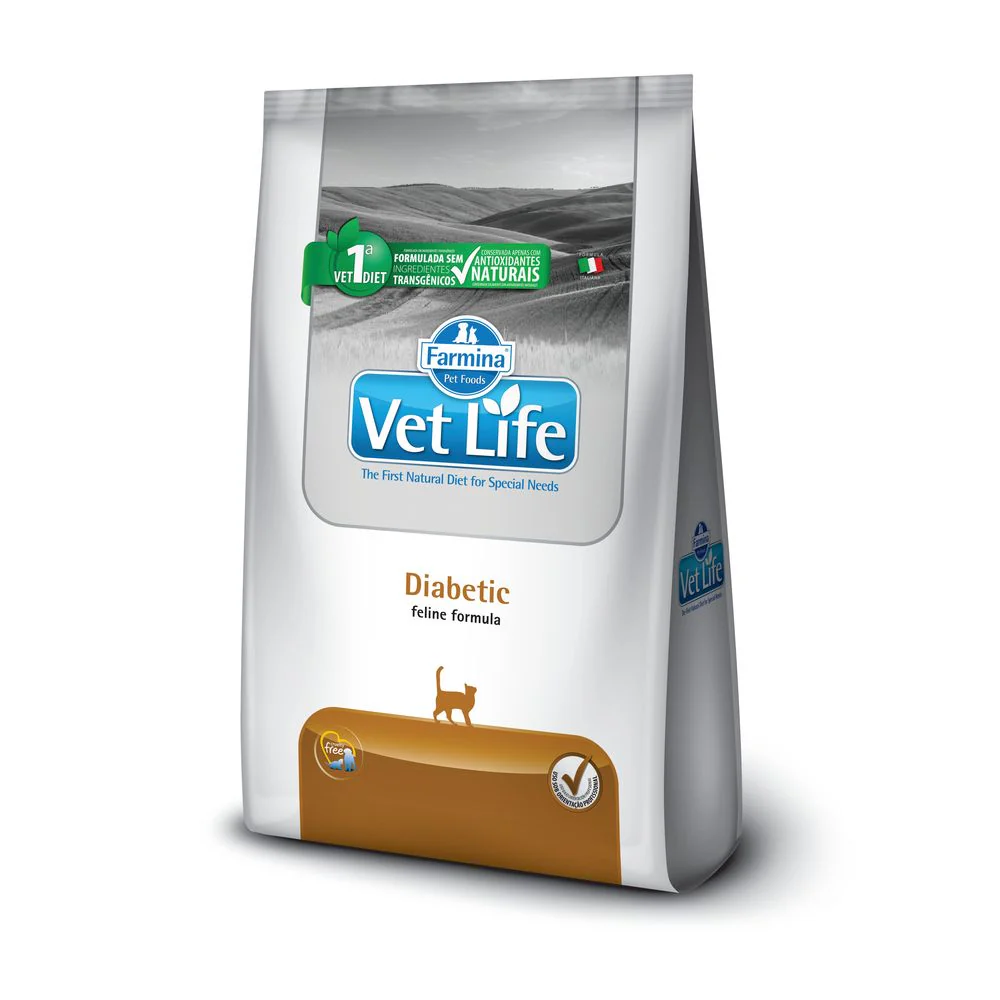 Comida Para Gato Vet Life Feline Diabetic - 2 Kg